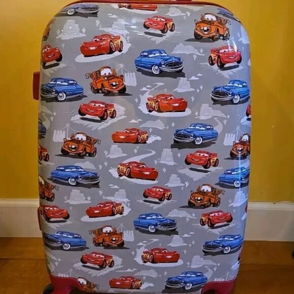 POTTERY BARN MACKENZIE PIXAR CARS SPINNER LUGGAGE SET (SMALL & LARGE) HARD SIDED - Picture 3 of 9
